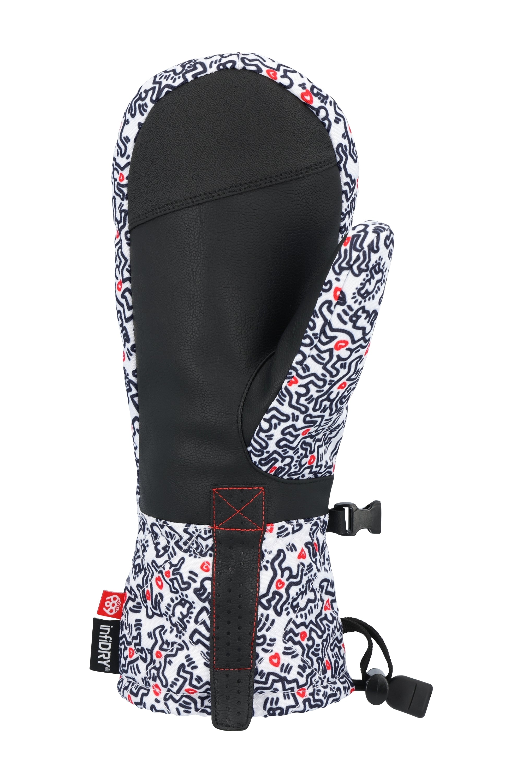 686 Women's Jubilee Mitt 2025 - Waterproof Winter Gloves for Skiing, Snowboarding & Outdoor Activities - Warm Fleece Lined Cold Weather Gloves