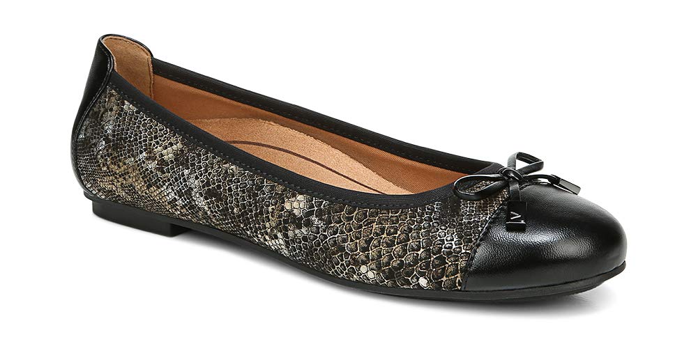 Vionic Women's Minna Slip-On Loafers - Comfortable Orthotic Support Shoes for Plantar Fasciitis & Arch Pain - Perfect for Work, Travel & Casual Wear