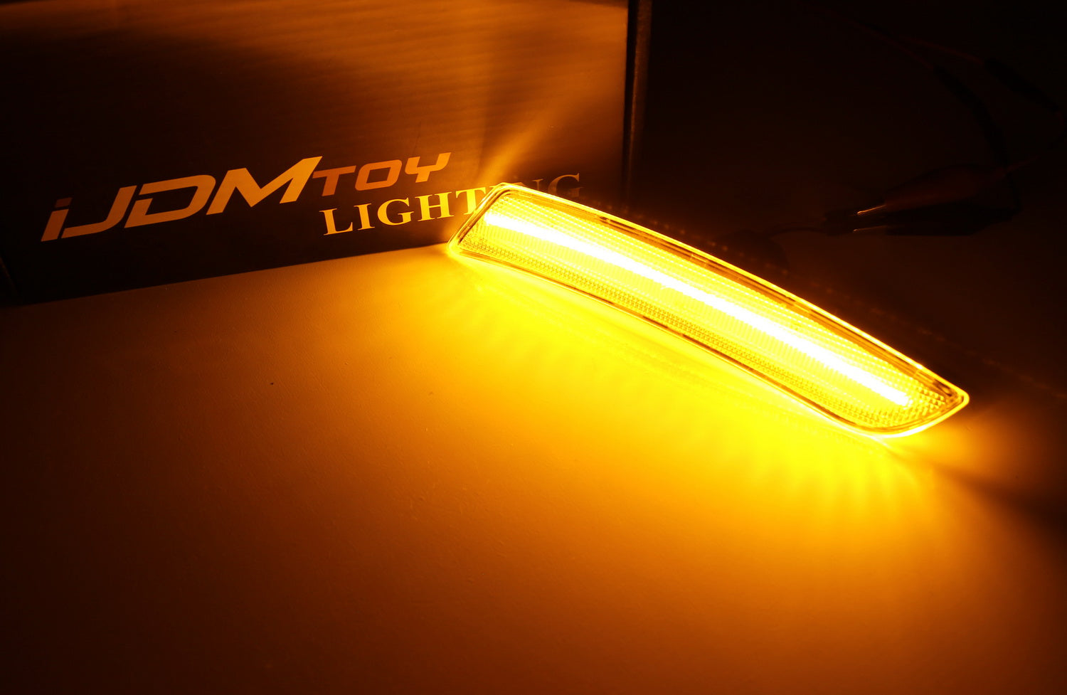 Clear Lens Front Amber LED Side Marker Lights for Chevy Camaro & Cadillac ATS/CTS - Enhanced Visibility & Safety for Night Driving & Off-Road Adventures