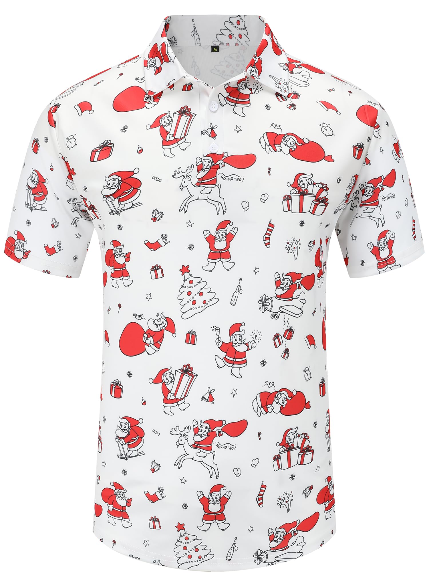 Men's Dry Fit Short Sleeve Golf Shirt - Moisture Wicking Performance Polo for Summer - Funny Golf Apparel for Casual & Tournament Play