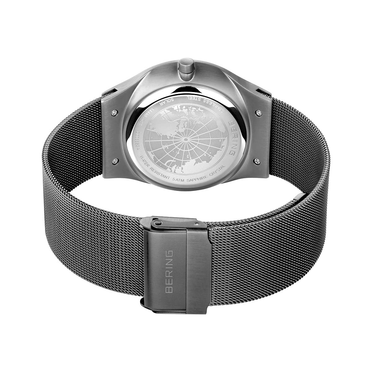 BERING Men's Solar Watch - Stainless Steel Case, Sapphire Crystal, Solar-Powered Movement for Men | Perfect for Business, Casual, and Outdoor Activities