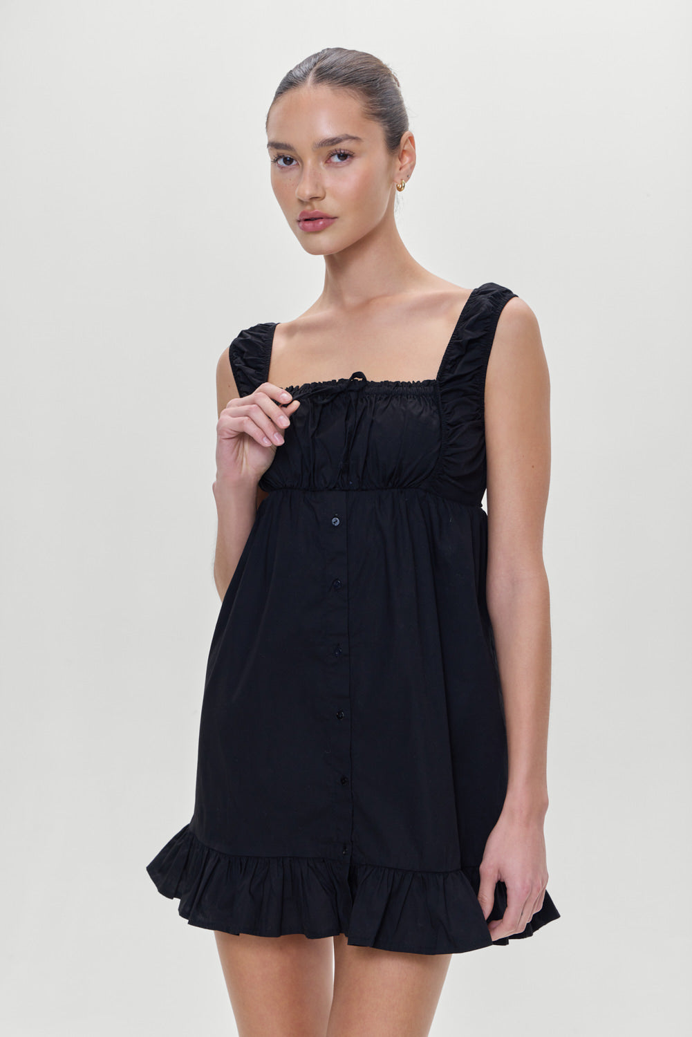 Sexy Black Marilyn Babydoll Lingerie Dress for Women - Perfect for Valentine's Day, Anniversary Gifts & Boudoir Photography