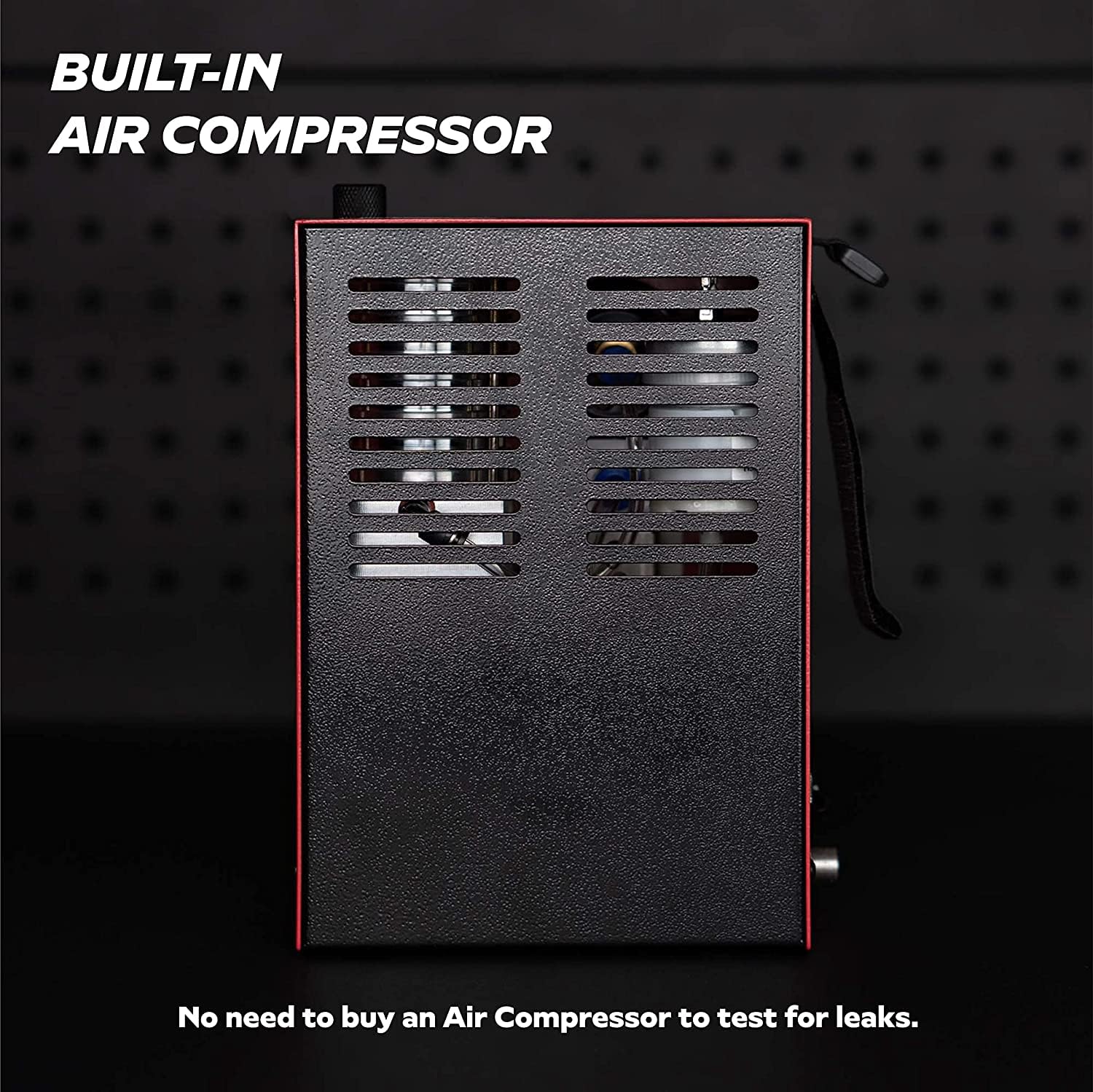Automotive Smoke Machine for EVAP, Vacuum & Exhaust Leak Detection | Model 02 with Built-in Air Compressor | Includes Approved Smoke Fluid & Pressure Gauge | Ideal for Auto Repair Shops, Mechanics & DIY Car Maintenance