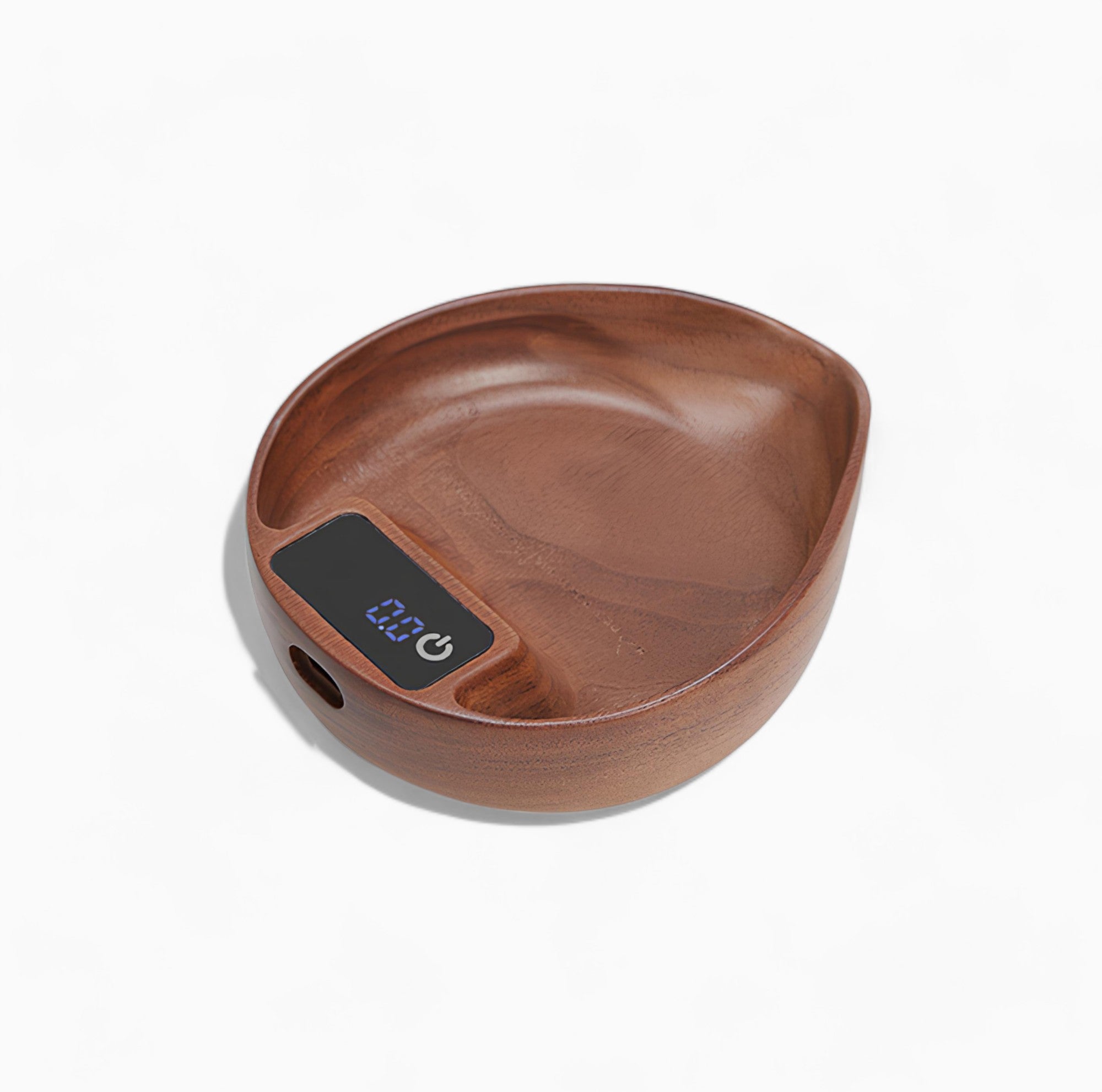 Precision Electronic Walnut Coffee Scale with Leaf Shade - Digital Kitchen Scale for Coffee Brewing, Espresso, Pour Over & Baking | Perfect for Home Baristas & Coffee Enthusiasts