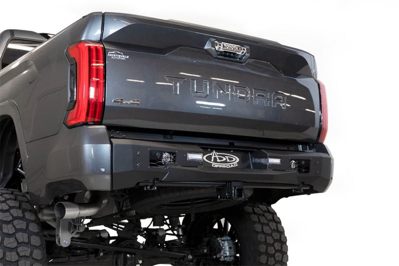 Addictive Desert Designs 22-23 Toyota Tundra Stealth Fighter Winch Rear Bumper - Heavy Duty Off-Road Bumper for Adventure & Towing