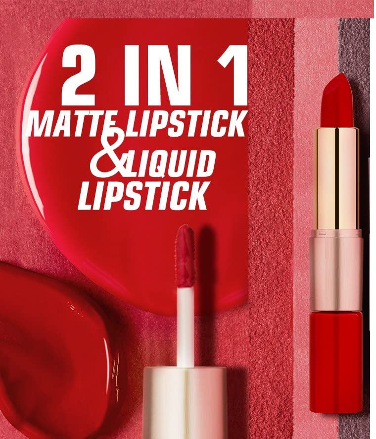 Best Beauty Lip Gloss & Lipstick Set for Women & Girls - Long Lasting, Moisturizing, Shiny & Matte Finish - Perfect for Daily Wear, Parties & Special Occasions
