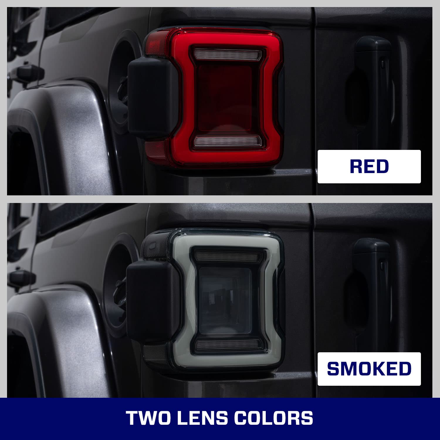 Sequential LED Tail Lights for Jeep Wrangler JL (2018-2025) - Smoked Lens, Plug & Play Installation - Perfect for Off-Roading & Night Driving (Pair)