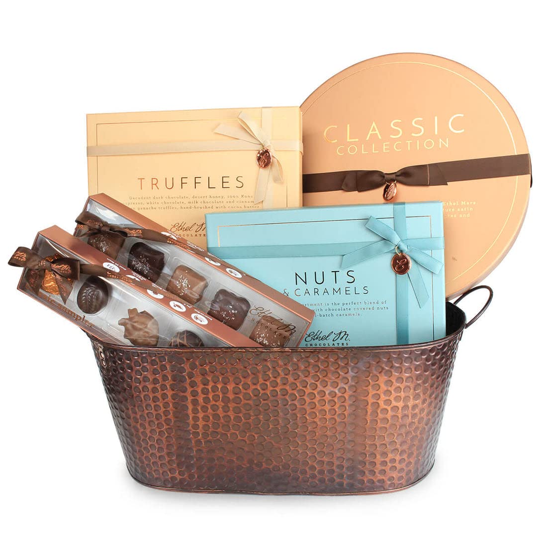 Ethel M Premium Chocolate Gift Basket - Gourmet Chocolate Assortment for Holidays, Birthdays & Corporate Gifting | Luxury Chocolate Gift Box for Special Occasions