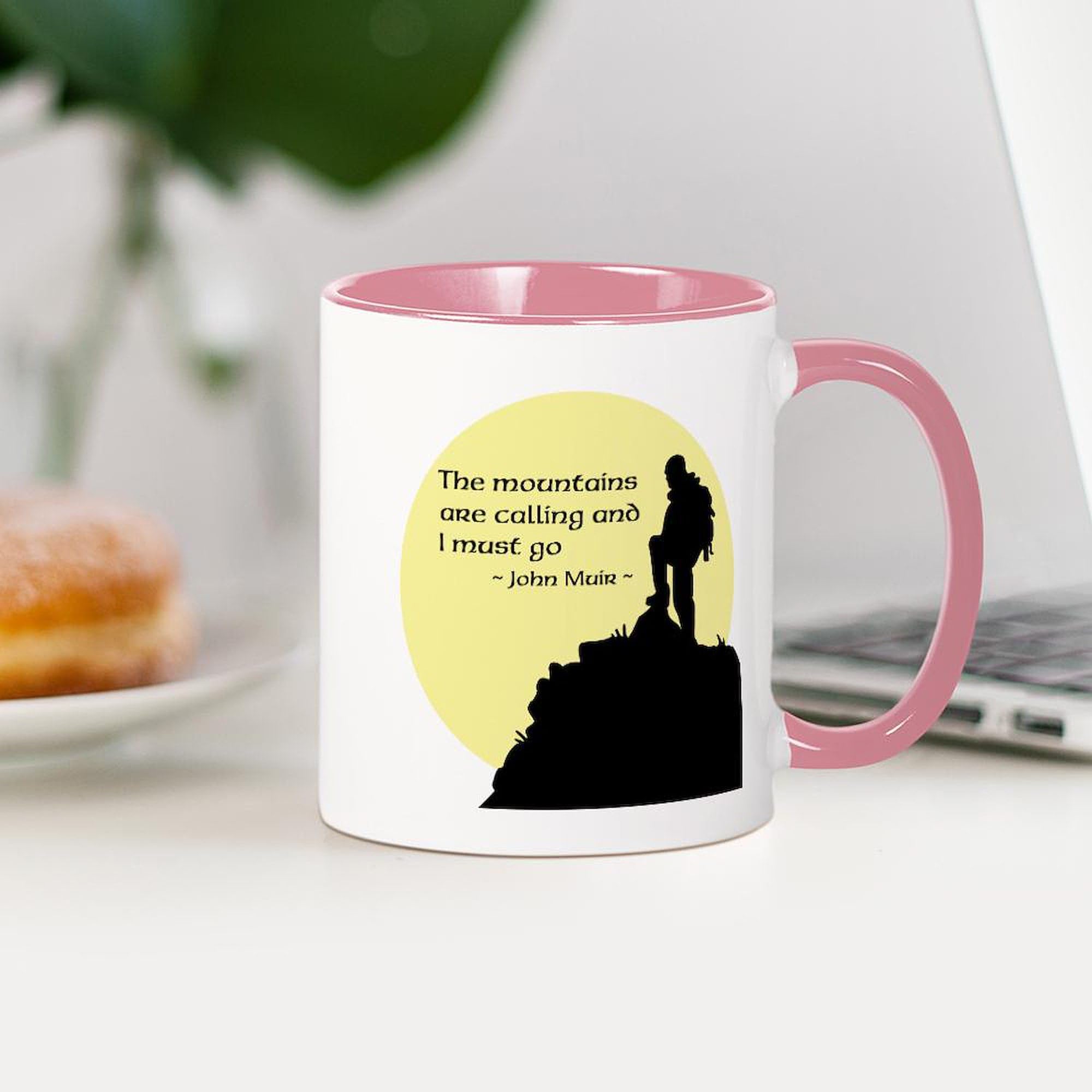 Mountains Calling Ceramic Coffee Mug 11 oz (325 ml) - Perfect for Camping, Hiking & Outdoor Adventures - CafePress