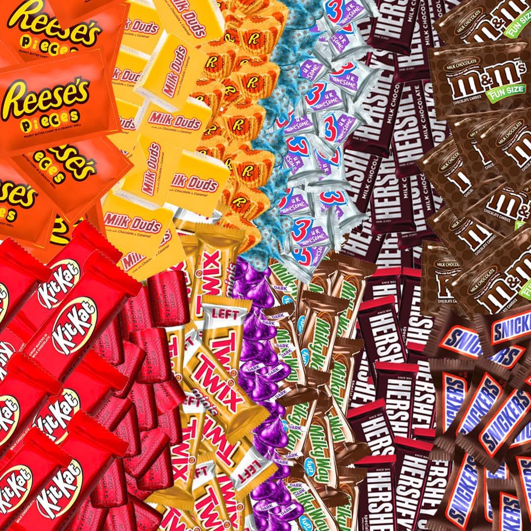 Premium Bulk Chocolate Assortment Variety Pack - 5 lb Mixed Milk & Dark Chocolate Bars, Bites & More - Gourmet Candy Mix for Parties, Gifts & Candy Buffets - Perfect for Halloween, Christmas & Easter Treats (5 LBS)