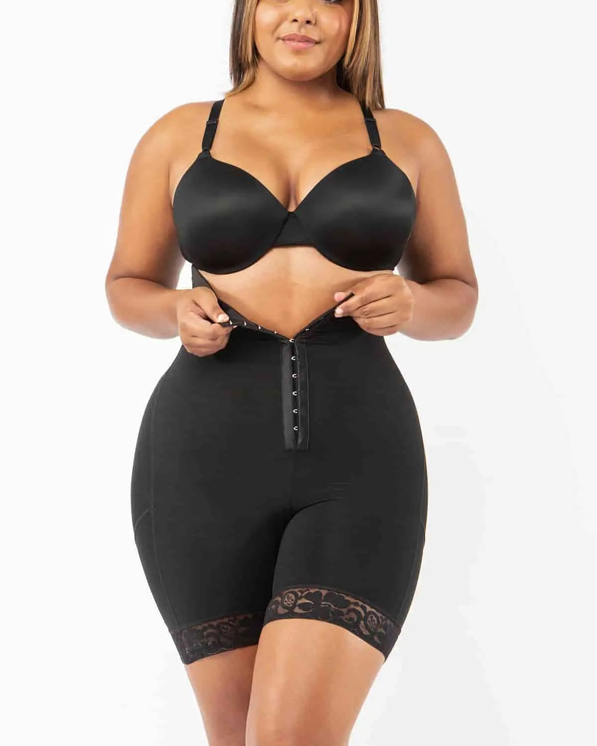 AirSlim® High Waist Shaper Shorts with Front Hooks - Tummy Control Shapewear for Women | Perfect for Workouts, Postpartum Recovery & Everyday Wear