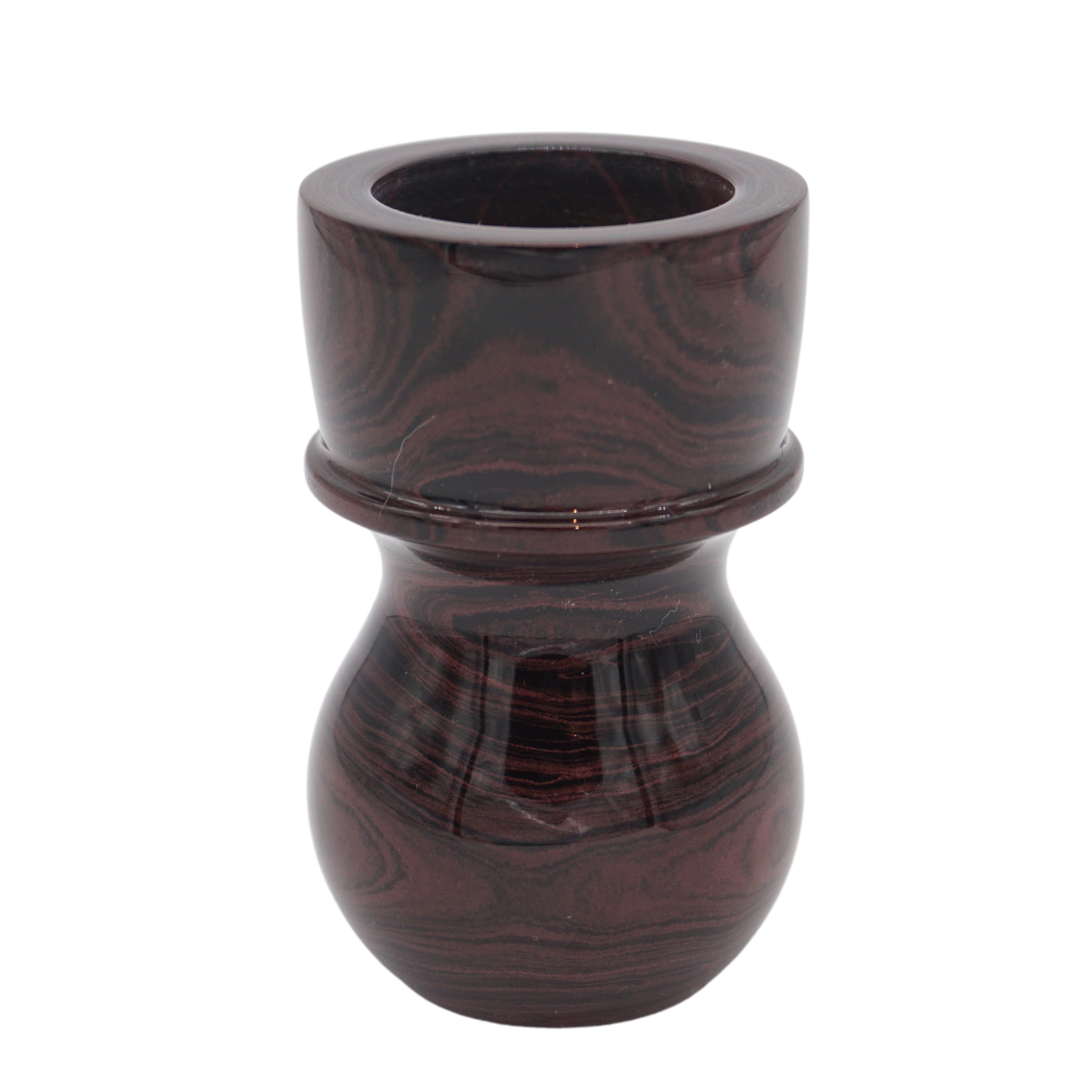 Premium Handcrafted Raspberry Ebonite Shaving Brush Handle - Fits 24mm & 26mm Knots - Perfect for Wet Shaving, Grooming Kits & Luxury Bathroom Accessories