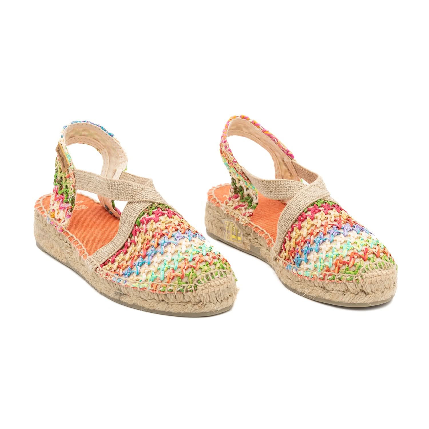 Vegan Multicolor Cotton Blend Sandals for Kids - Comfortable & Eco-Friendly Summer Footwear for Beach, Pool & Outdoor Play - Edita NZ