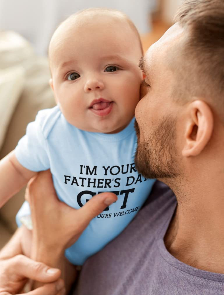 Funny 'I'm Your Father's Day Gift' Baby Bodysuit - Cute New Dad Outfit for Baby Boys & Girls | Perfect First Time Dad Gift & Infant Clothing for Special Occasions