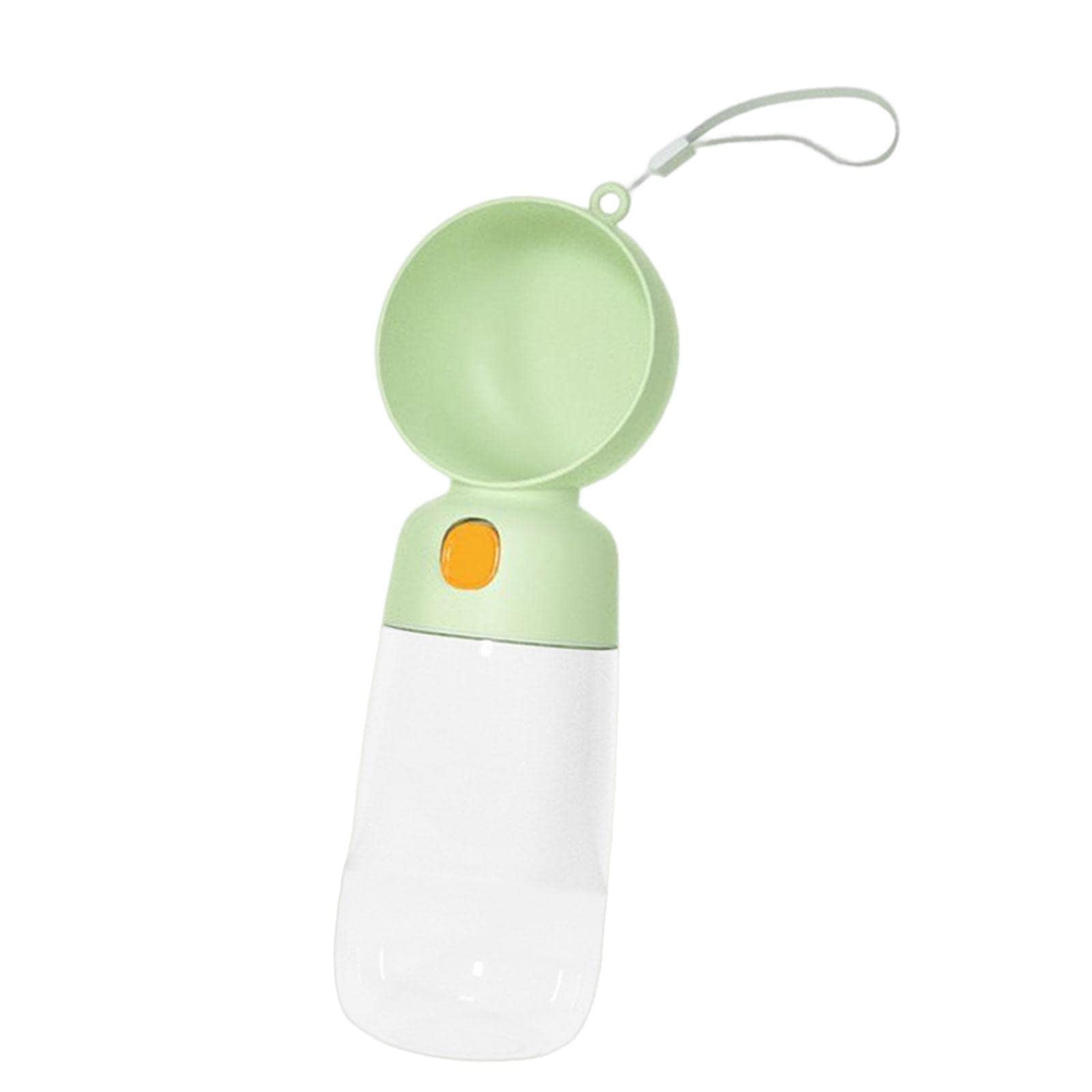 Enakshi 565ml No-Spill Dog Water Bottle with Bowl - Portable Pet Water Dispenser for Travel, Hiking & Outdoor Activities - Green | Dog Supplies, Pet Accessories