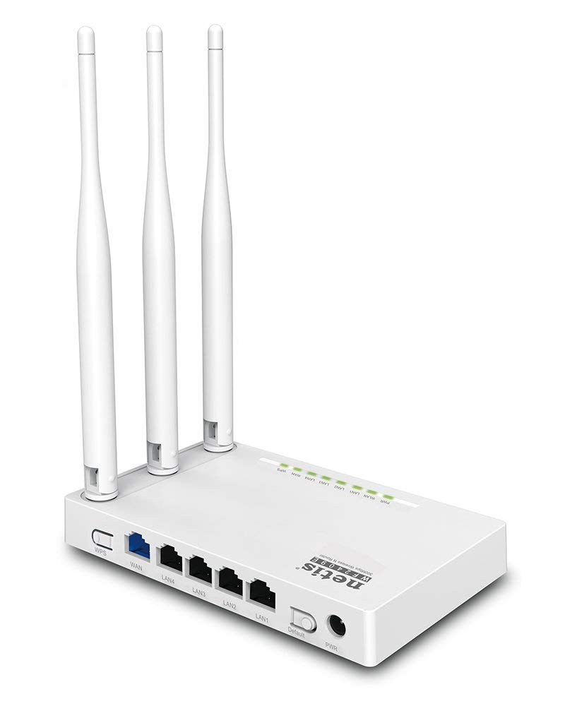 Netis WF2409E 300Mbps High-Speed Wireless N Router with 3x5dBi Antennas - Secure WiFi for Home & Office | Parental Controls | Compatible with Computers, Smartphones & Smart Devices (Ideal for Streaming, Gaming & Smart Home)