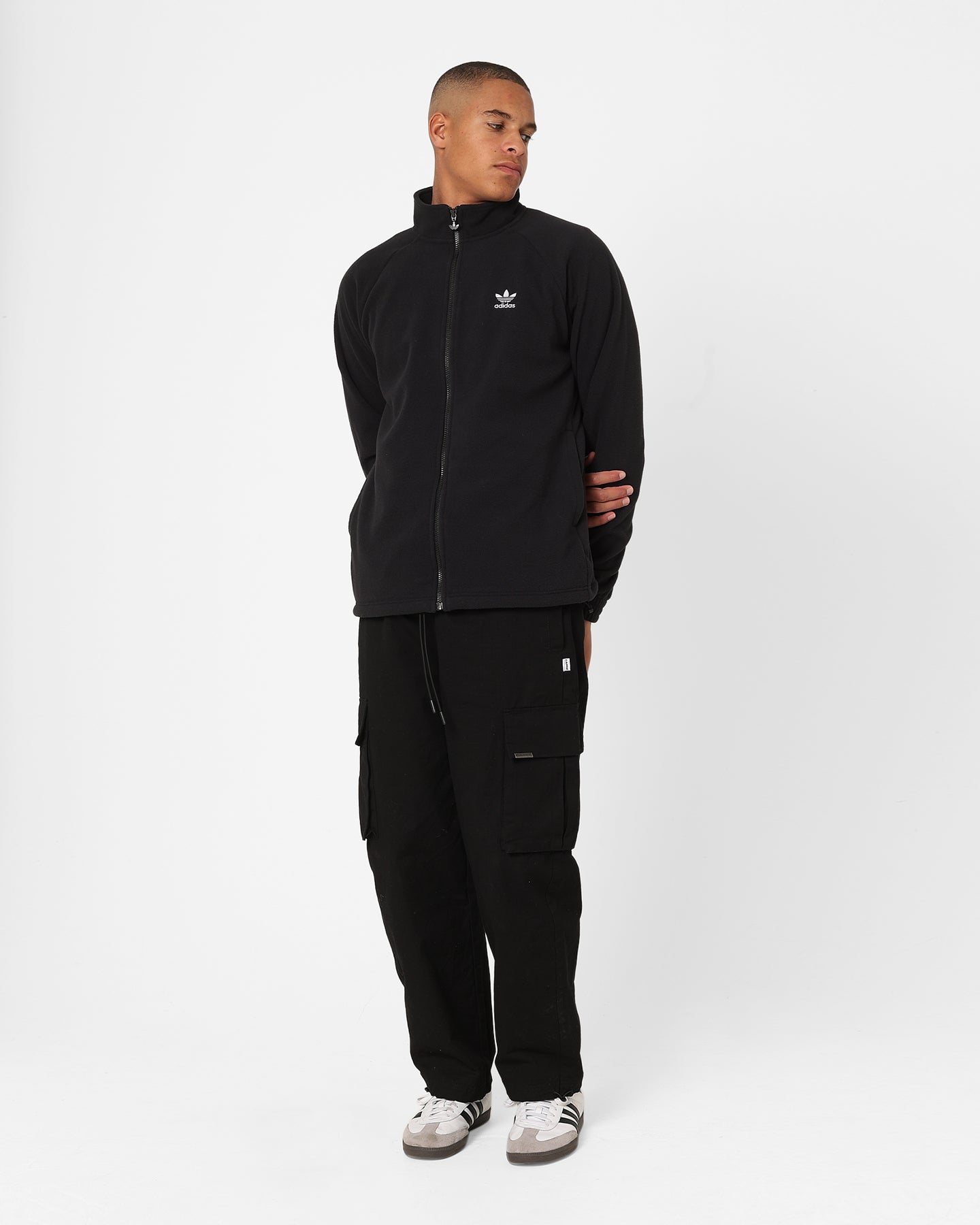 Adidas Adicolor Trefoil Teddy Fleece Jacket for Men & Women - Soft Warm Winter Coat with Classic Logo - Perfect for Outdoor Activities, Casual Wear & Street Style Fashion