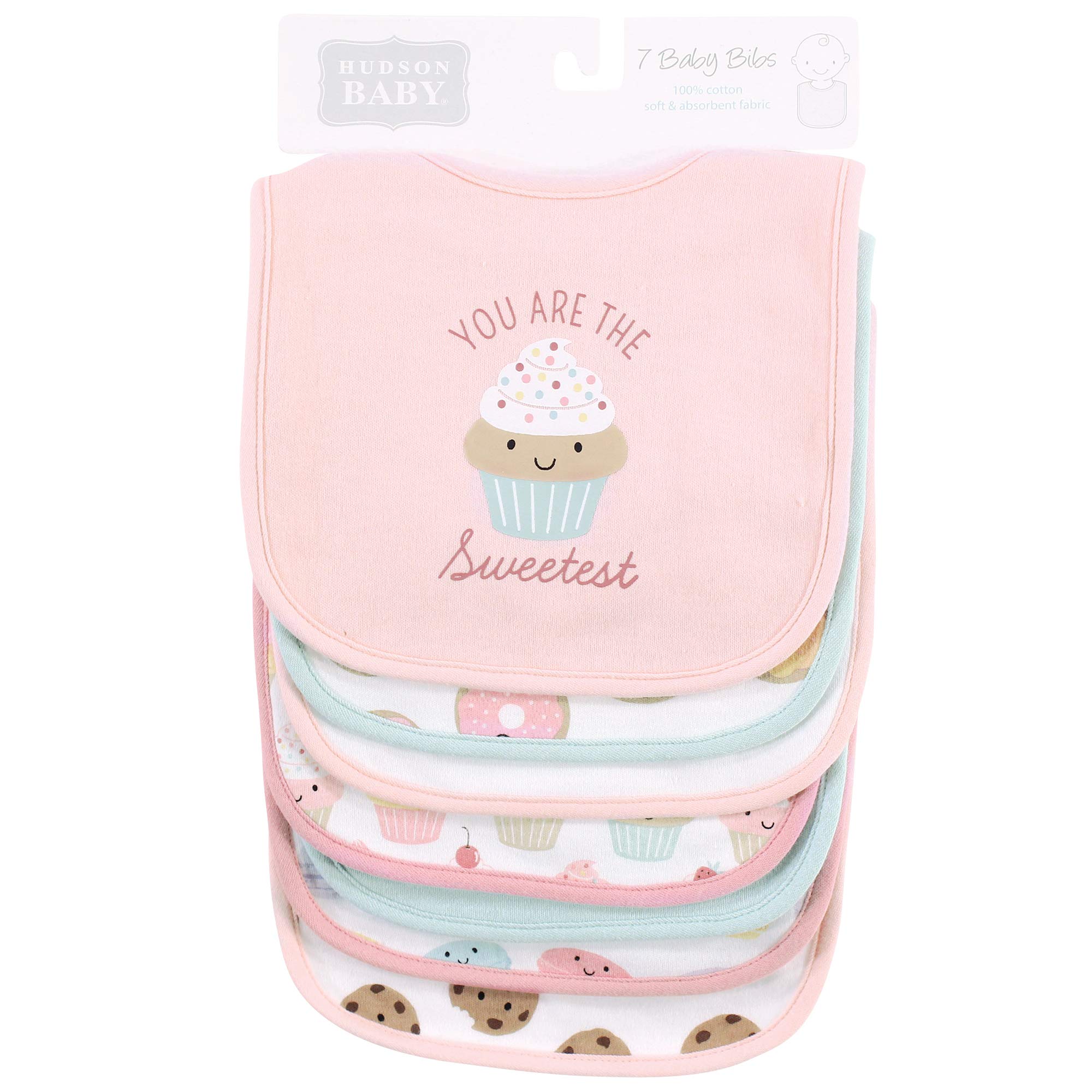 Hudson Baby Unisex Cotton Bibs for Babies & Toddlers - Soft, Absorbent, and Durable for Feeding, Mealtime, and Drool Protection