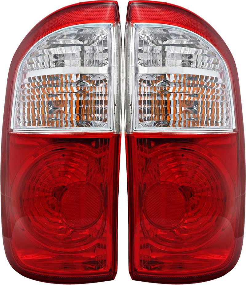 Toyota Tundra Double Cab Tail Lights Lamps Set (2000-2006) - Driver & Passenger Side - Replacement for 2000 2001 2002 2003 2004 2005 2006 Models - Perfect for Night Driving & Enhanced Safety