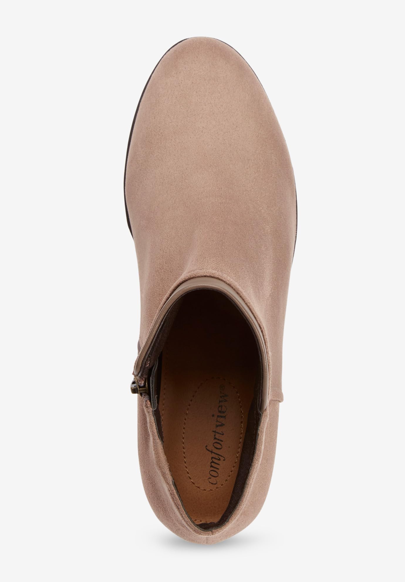 Comfortview Women's Wide Width The Bexley Bootie - Stylish Ankle Boots for Wide Feet | Perfect for Work, Casual Outfits & Fall/Winter Fashion