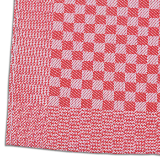 Checkered Side Towel 5-Pack - Soft Absorbent Kitchen Towels for Dishes, Cleaning & Decoration - Perfect for Home, Restaurant & Cafe Use