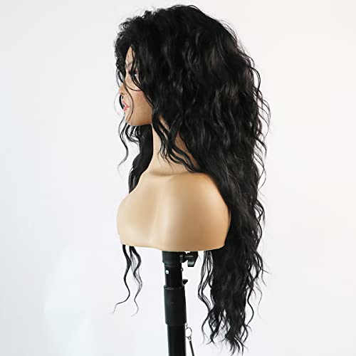 Curly Blonde Brown Reverse Ombre Wig - Long Synthetic Hairpiece for Cosplay, Halloween & Daily Fashion