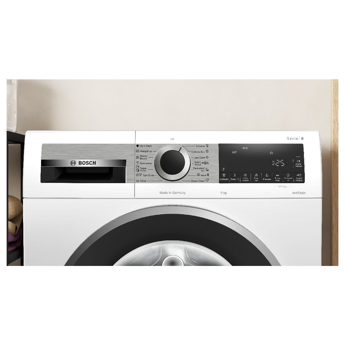 Bosch Series 8 9kg Front Load Washing Machine with i-DOS WGG244A0AU - Energy Efficient Smart Washer for Large Families | Perfect for Laundry Rooms & Apartments