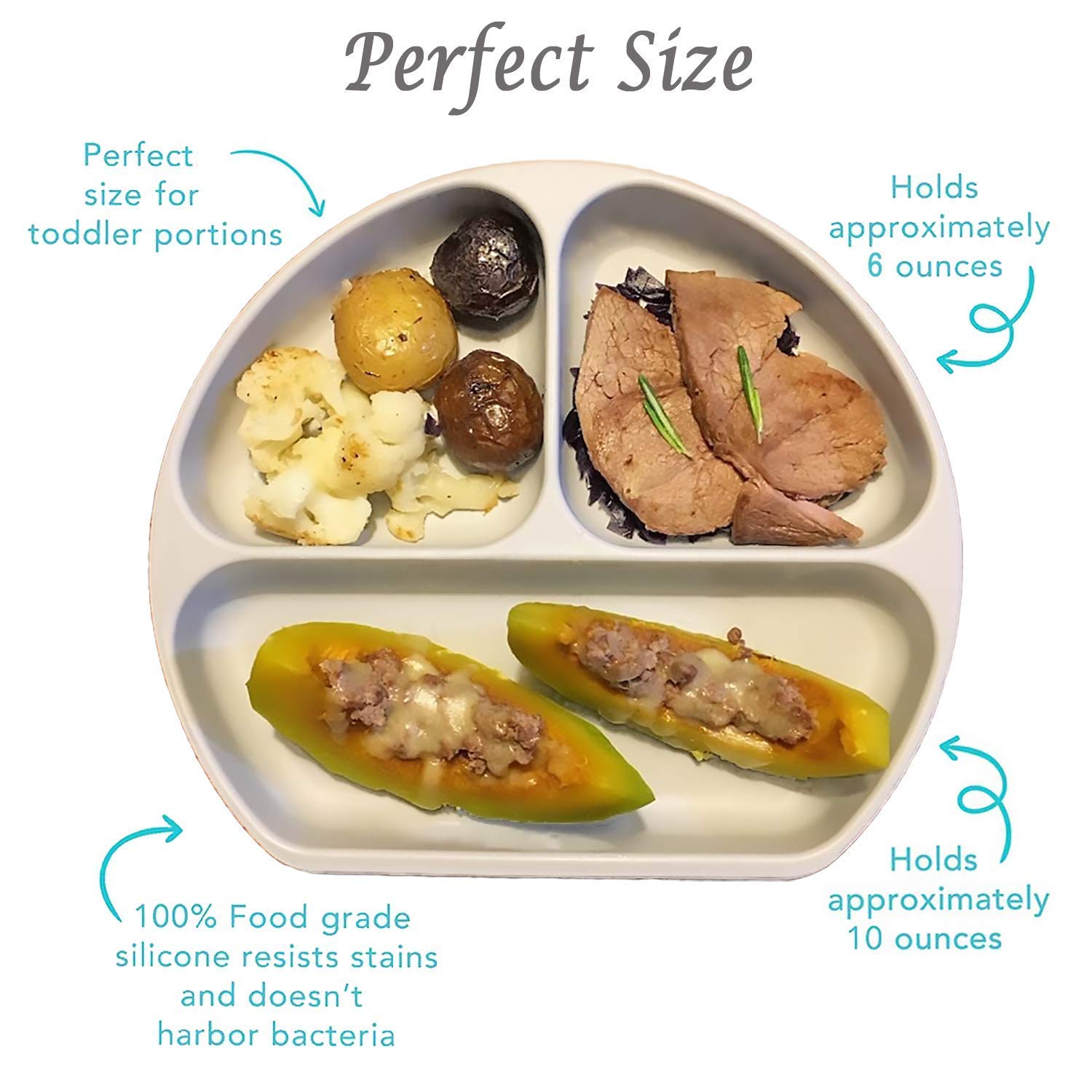 BPA-Free Silicone Suction Plates for Babies - Non-Slip High Chair & Table Use