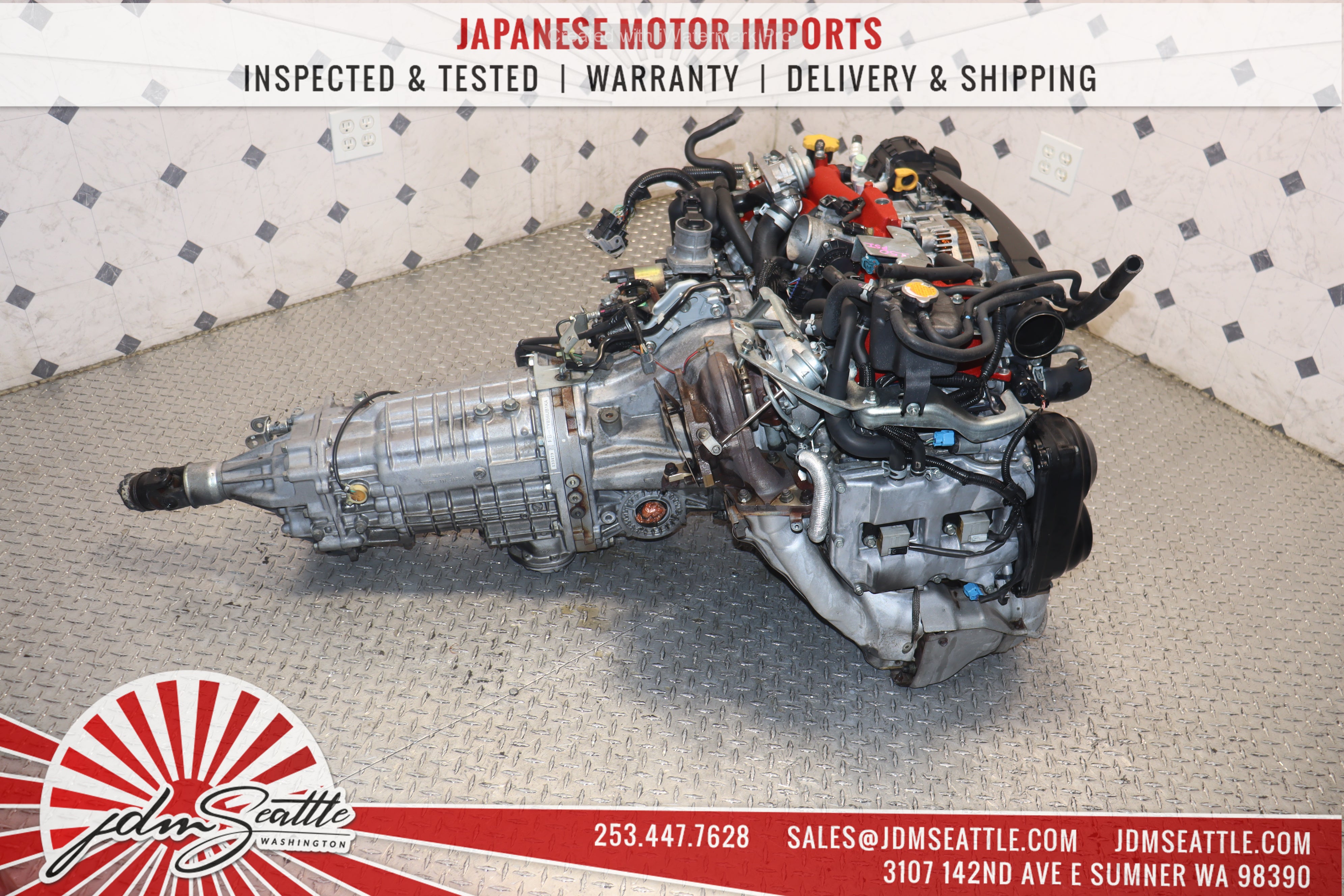 JDM EJ207 Turbo Engine V10 Spec C with 6-Speed Transmission for Subaru WRX STI - High-Performance Upgrade for Racing & Street Tuning