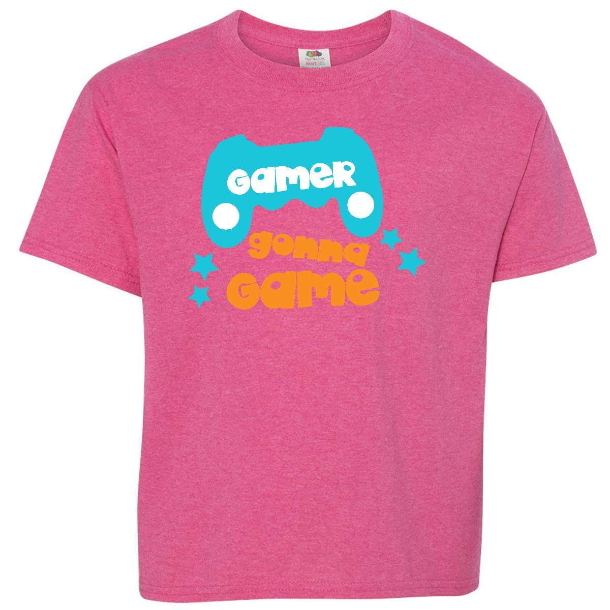 Inktastic Gamer Gonna Game T-Shirt - Video Game Inspired Design with Joystick & Joypad Print - Comfortable Youth Gaming Tee for Casual Wear & Esports Events