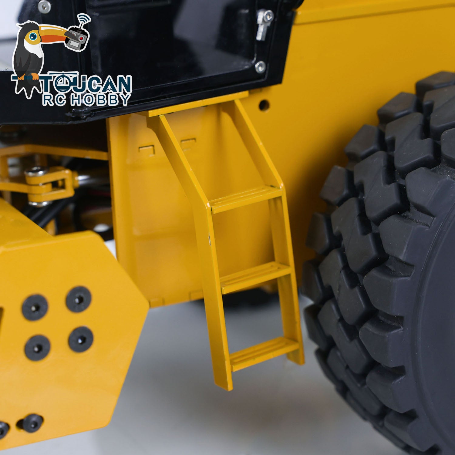 1/12 Scale Metal RC Engineering Vehicle - Hydraulic Remote Control Road Roller Car with ESC Motor & Servo (PNP/RTR, Pre-Assembled & Painted) - Perfect for Construction Site Play, STEM Learning & RC Hobby Enthusiasts