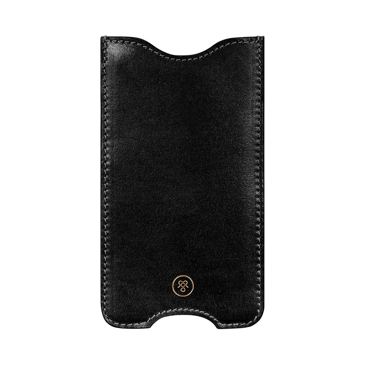 Premium Genuine Leather Phone Case for iPhone XS & Samsung S20 - Slim Protective Cover with Card Slot (Black) | Perfect for Business Professionals & Daily Commuters