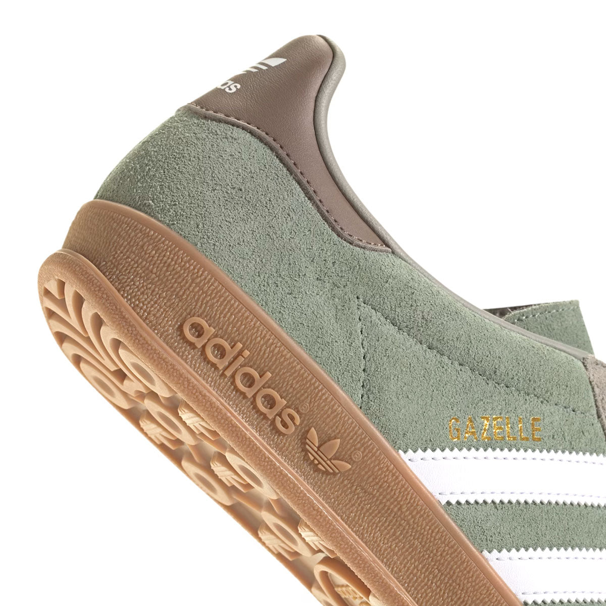 Gazelle Indoor Running Shoes 'Silver Pebble Silver Green' - Lightweight & Breathable for Women's Jogging, Gym Workouts & Casual Wear