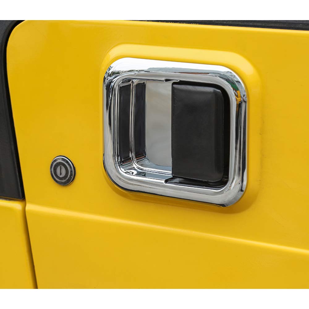 1997-2006 Jeep Wrangler TJ ABS Exterior Door Handle Bowl Trim Cover - Decorative Stickers & Styling Accessories for Car Customization (Perfect for Off-Roading & Jeep Enthusiasts)