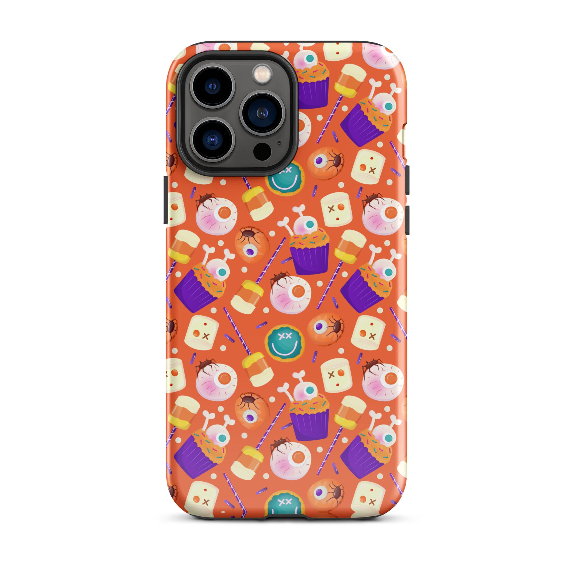 Halloween Trick or Treat Premium Shockproof iPhone Case - Cute Pumpkin Design for iPhone 14/13/12 Pro Max - Perfect for Halloween Parties, Costume Events & Spooky Decorations
