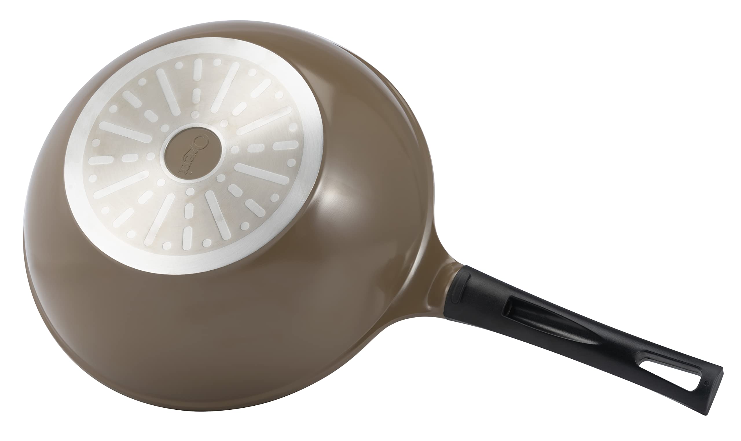 Ozeri Green Ceramic Non-Stick Wok Pan - 100% PTFE & PFAS Free, Scratch-Resistant Coating - Perfect for Stir-Fry, Sauteing & Asian Cooking