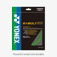 Yonex Exbolt 68 Badminton String (10MM) - High Performance Badminton Racket String for Competitive Play & Training