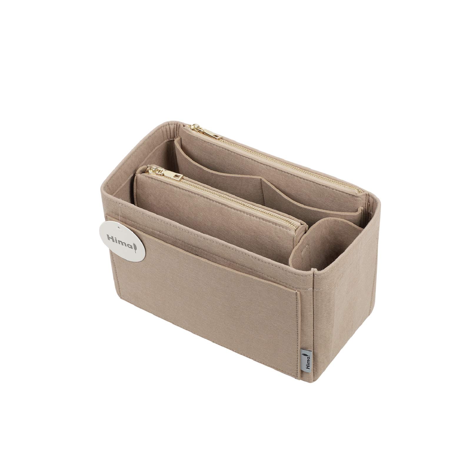 Purse Organizer Insert for Handbags - Bag in Bag Organizer with 5 Sizes (Large, Beige) - Perfect for Speedy Neverfull & Other Tote Bags | Keep Essentials Neat & Accessible
