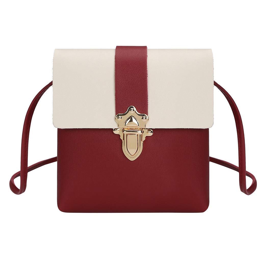 Stylish Women's Leather Crossbody Bag with Plug Lock - Trendy Shoulder Messenger Purse & Coin Wallet for Daily Use, Work, and Travel