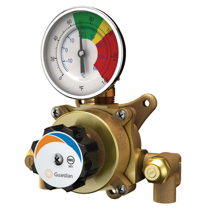 Guardian G3600LF Lead-Free Water Tempering Valve - 6 GPM Capacity for Safe & Efficient Temperature Control in Homes, Commercial Buildings & Plumbing Systems