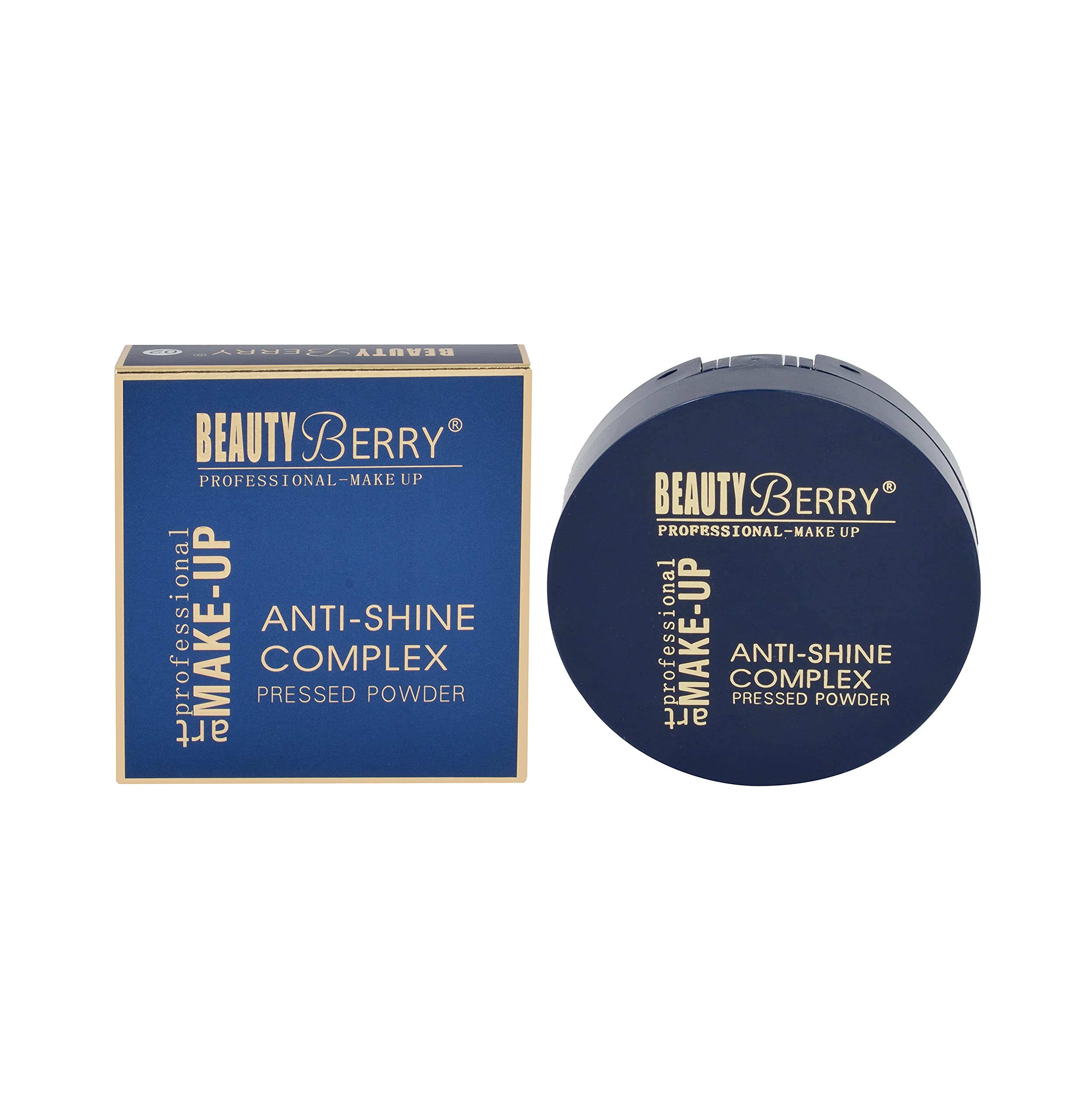 Beauty Berry Anti-Shine Complex Compact Powder - Long Lasting Matte Finish Face Makeup for Women | Natural Glow Pressed Powder | Oil Control & Shine Reduction | Perfect for Daily Wear, Office & Special Occasions (Ivory)
