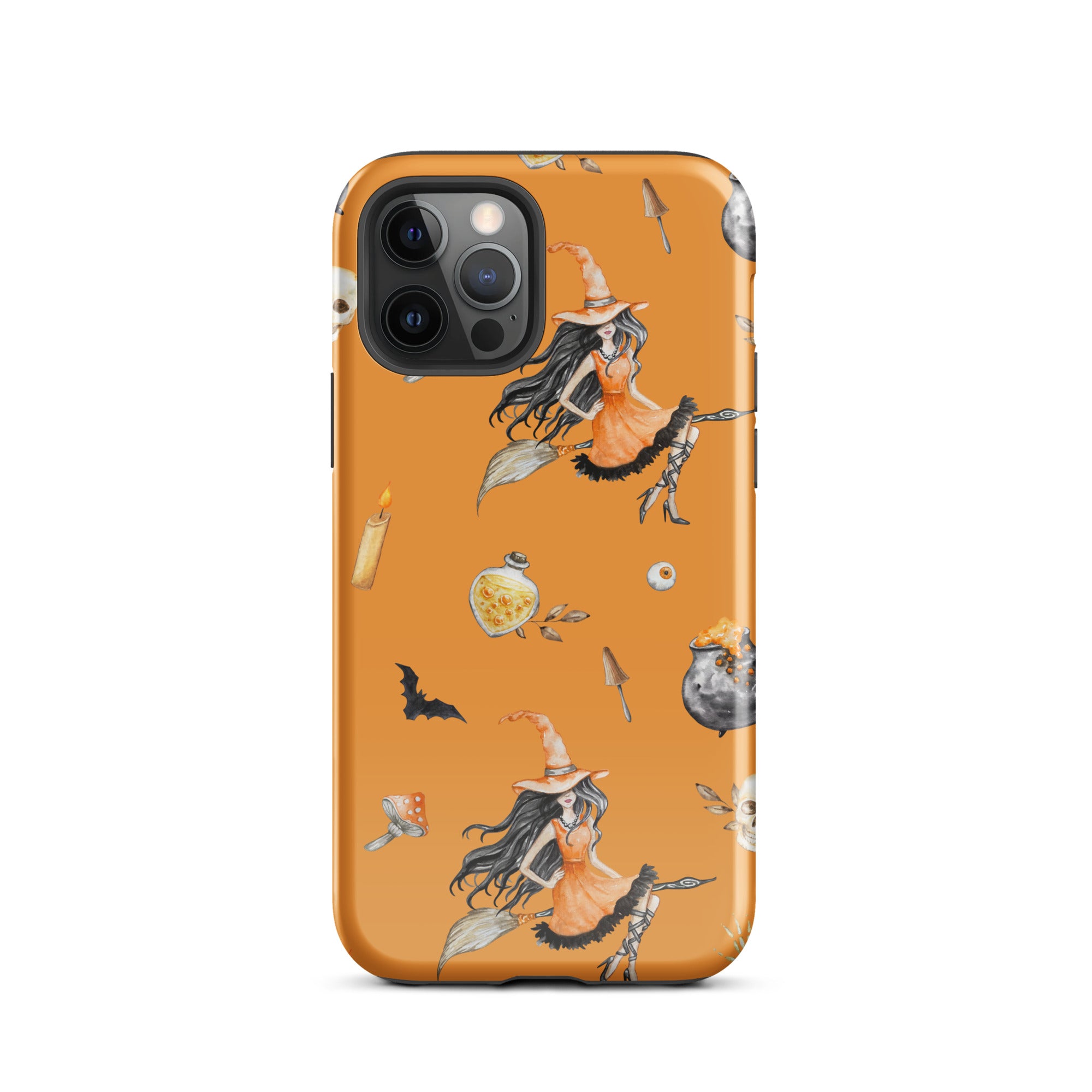 Premium Witch's Broomstick iPhone Case - Durable Protective Cover for iPhone 13/14/15 Pro Max - Perfect for Halloween, Cosplay & Witch-Themed Parties
