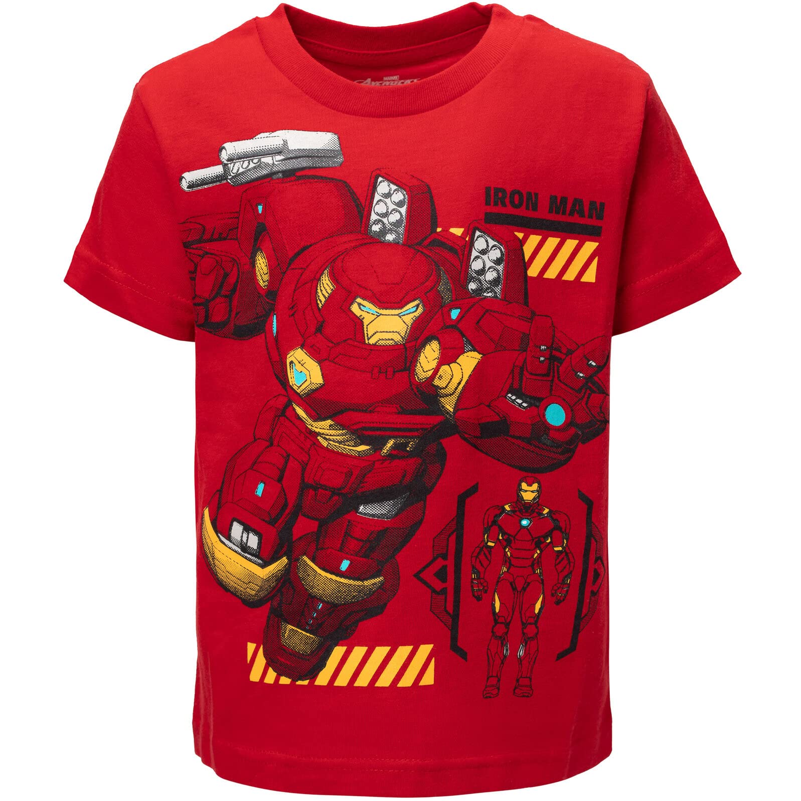 Marvel Avengers Spider-Man Mech Strike 4 Pack Kids Cosplay T-Shirts for Toddler to Big Kid (2T-20) - Superhero Costume Party & Everyday Play Outfits