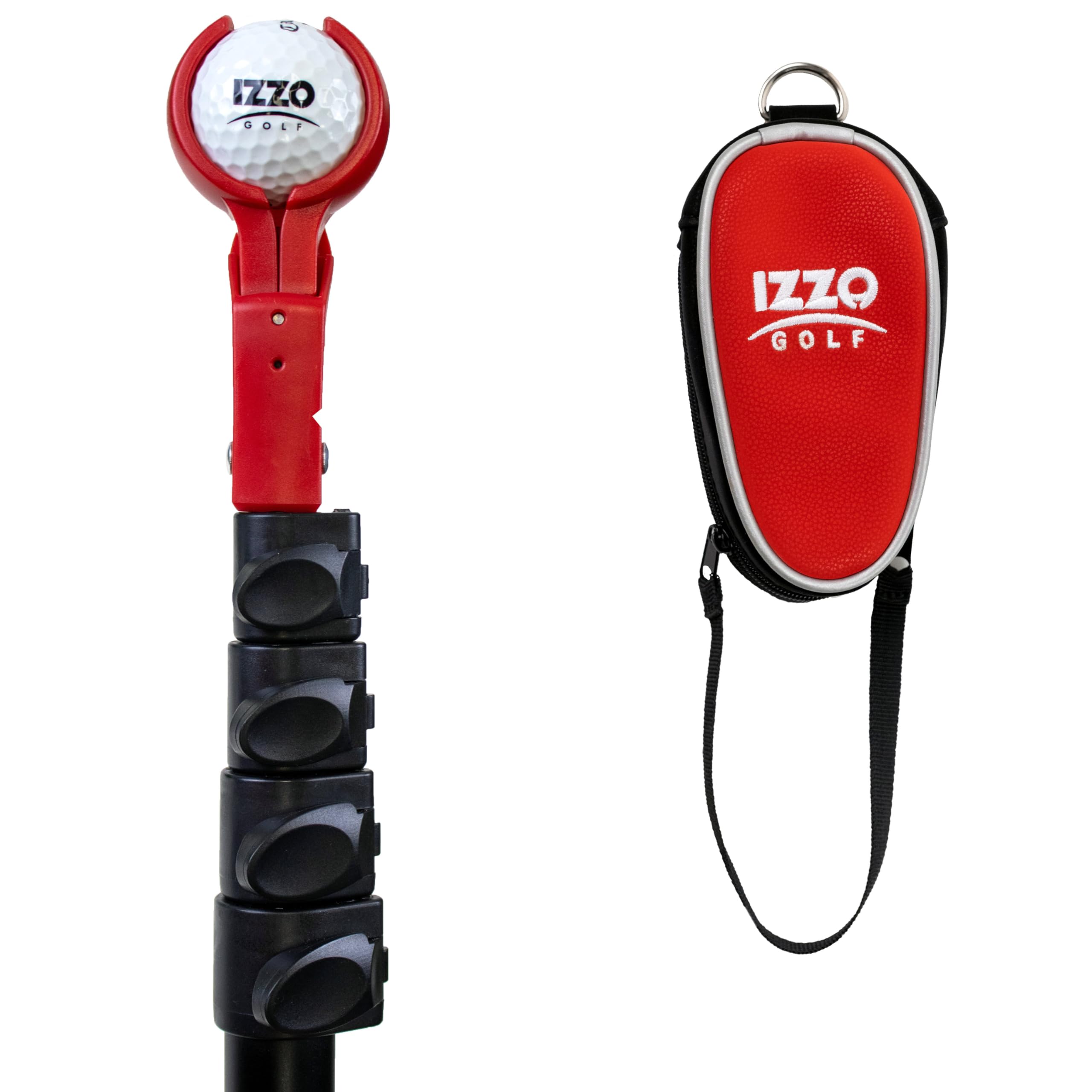 Izzo Golf The Claw Golf Ball Retriever - Premium Water Golf Ball Retriever with Extendable Pole for Lakes & Ponds | Perfect for Golf Course Practice & Water Hazard Recovery