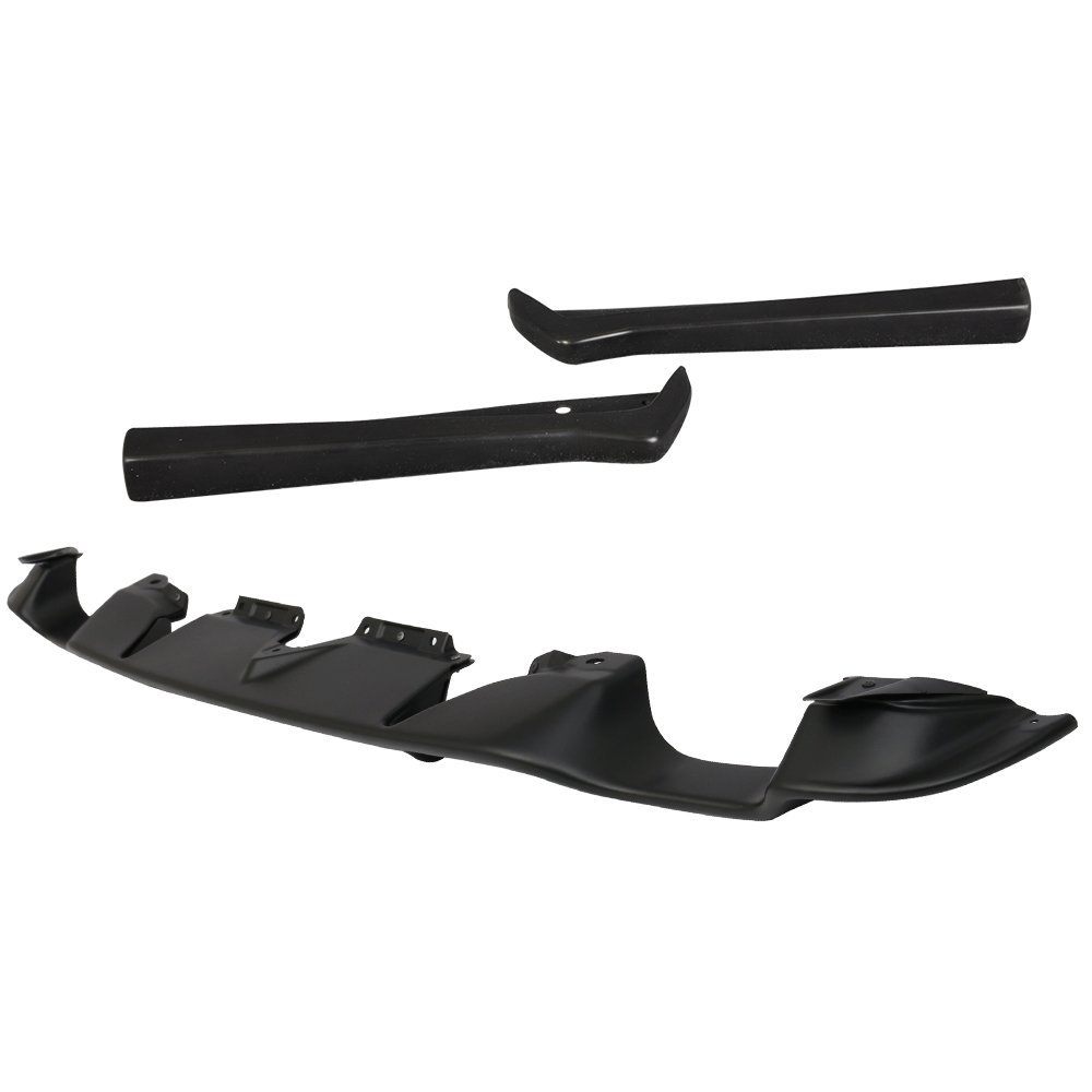 IKON MOTORSPORTS Rear Diffuser & Apron for 2013-2016 Scion FR-S / 2013-2020 Subaru BRZ / 2017-2020 Toyota 86 - Unpainted Black ABS Plastic Rear Bumper Lip Body Kit (Factory Style) | Enhances Aerodynamics & Sporty Look for Street or Track Racing