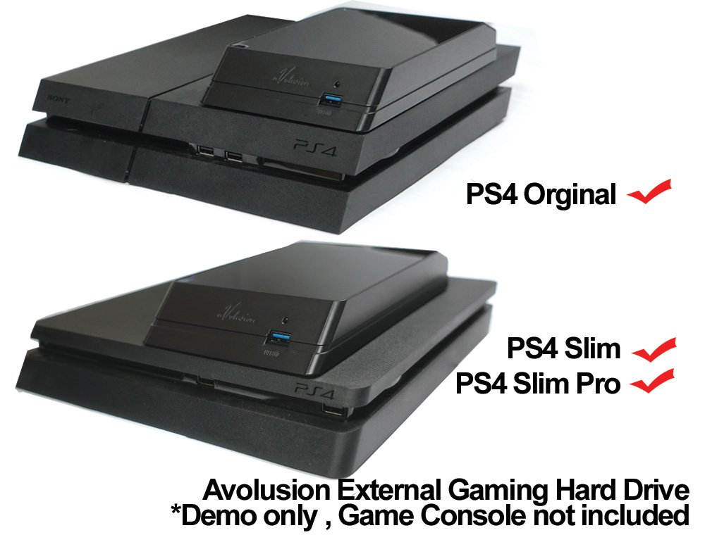 Avolusion HDDGear 8TB USB 3.0 External Hard Drive for Gaming - Compatible with PS4 Pro & Slim (Pre-Formatted) - 2 Year Warranty - Perfect for Game Storage & Backup