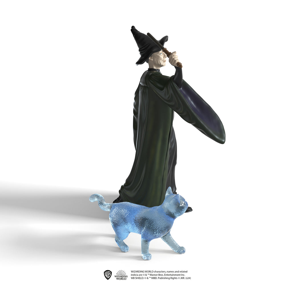 Professor McGonagall & Patronus Cat Plush Toy - Harry Potter Collectible Gift for Fans - Perfect for Cosplay, Room Decor, and Movie-Themed Parties