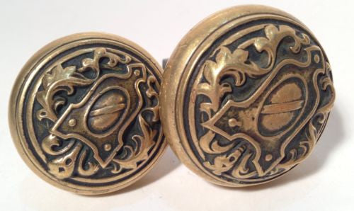 Vintage Brass Door Knob - Antique Style Hardware for Classic Home Decor | Perfect for Victorian Houses, Rustic Cabins & Restoration Projects