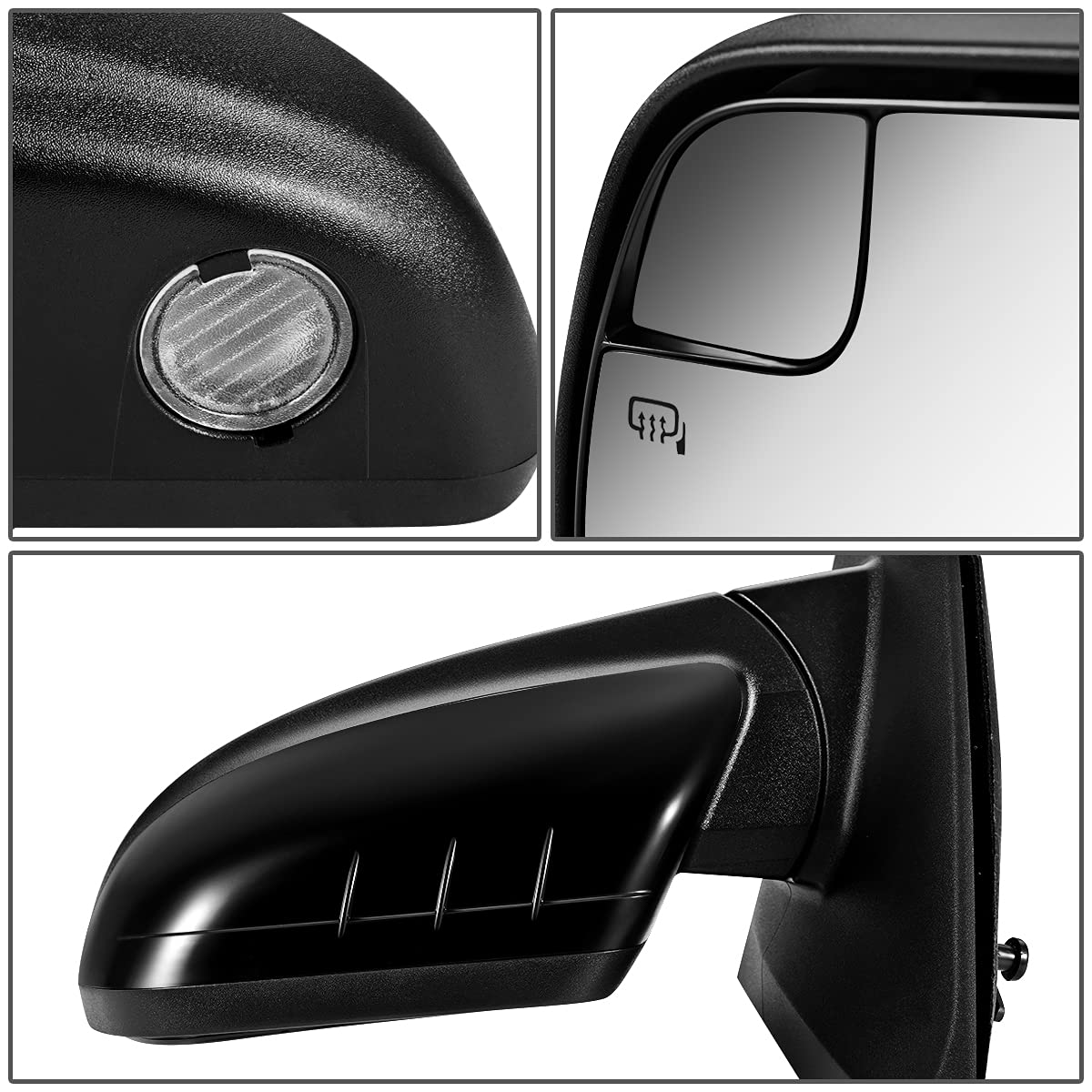 Auto Dynasty FO1320456 Left Side Mirror - Manual Folding, Power Adjust, Heated Glass with Memory & Blind Spot Detection for 2011-2014 Ford Edge - Perfect for Winter Driving and Enhanced Safety