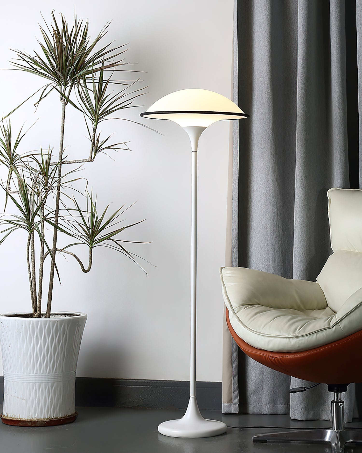 Modern Fontana Floor Lamp with Adjustable Brightness - Elegant Standing Light for Living Room, Bedroom & Office - Perfect for Reading, Relaxing & Decorating